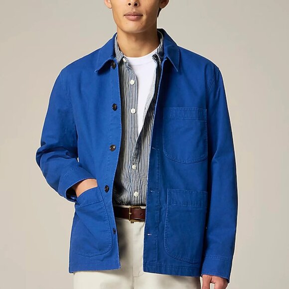 NWT J Crew/ Wallace & Barnes Lightweight Twill Chore Jacket L - Picture 2 of 2